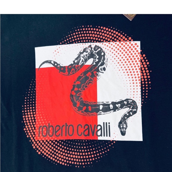 *New* Robert Cavalli python snake T-shirt - Picture 2 of 5